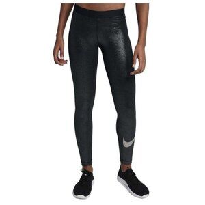 Nike Dri-Fit Leggings LOGO Pro Cool Sparkle Training Women's SMALL